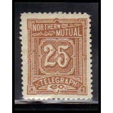 Revenue 11T4 25c Northern Mutual Telegraph Stamp Fine MHR K1320