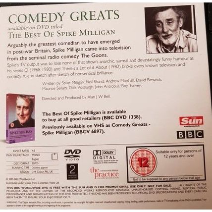 Best Of Spike Milligan DVD Promo The Sun Comedy Greats