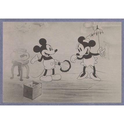 Minnie of Mickey Mouse in Pet Store Old Cartoon Still Postcard