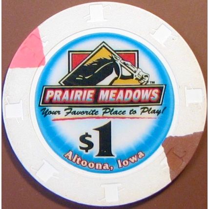 Prairie Meadows. $1 Casino Chip. Altoona, IA. V06.