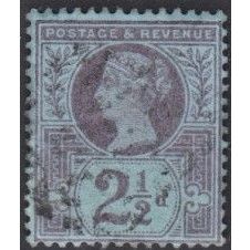 GB, 1887-92 2.5d purple/blue, SG 201 (Scott #114), used