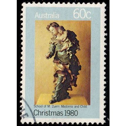 Australia 1980 Christmas 60c Used Stamp .