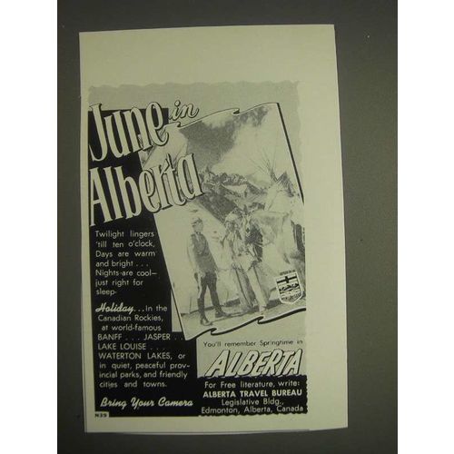 1959 Alberta Canada Ad - June in Alberta