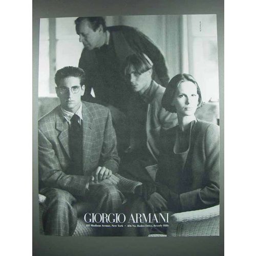 1988 Giorgio Armani Fashion Ad