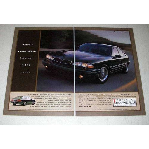 1994 Pontiac Bonneville SE Car Ad - Take Interest