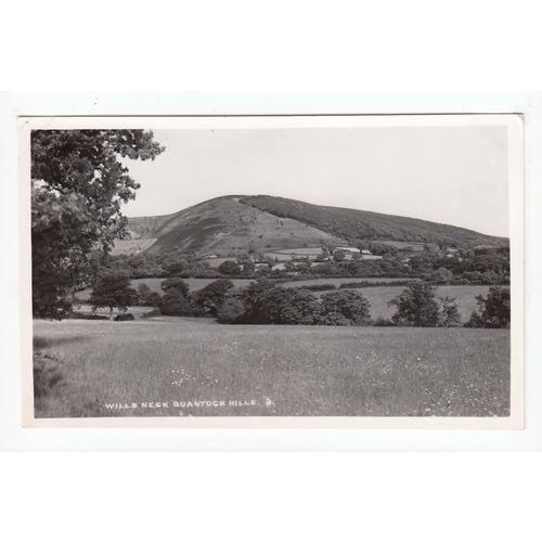 Wills Neck Quantock Hills Postcard RP Somerset Publisher H H Hole