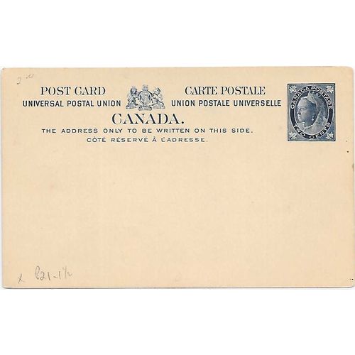 Canada #P21 Postal Card MINT Victoria