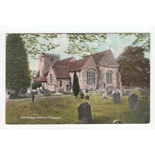 Parish Church Withyham Postcard East Sussex