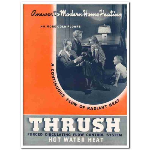 H A Thrush Company 1940 Vintage Catalog Heating Circulating Hot Water