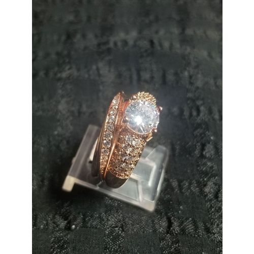 Anastasia Wedding Band AAA CZ Diamonds/Rose Gold