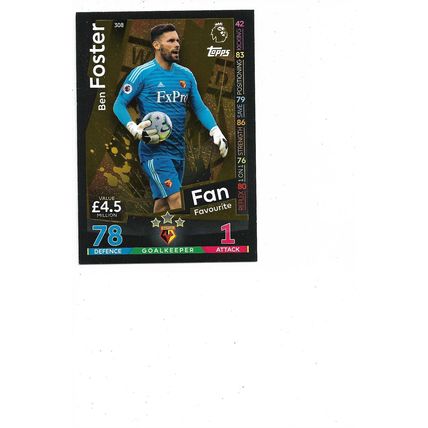 Match Attax 2018/19 308 Ben Foster Watford Fan Favourite