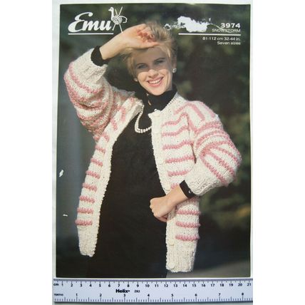 Vintage: Emu 3974 cardigan Snowstorm