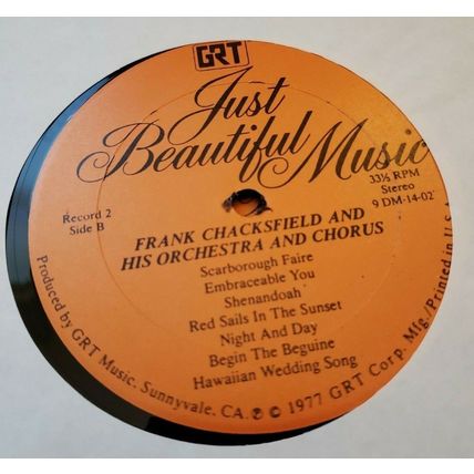 Just Beautiful Music 4 Record Set +1 Mantovani Chacksfield Black Winterhalter