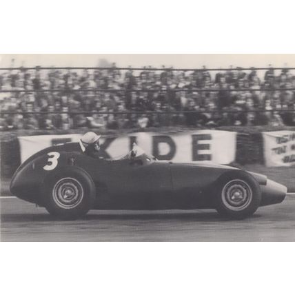 Jo Bonnier at Goodwood F1 Race Car Track in 1960 Postcard