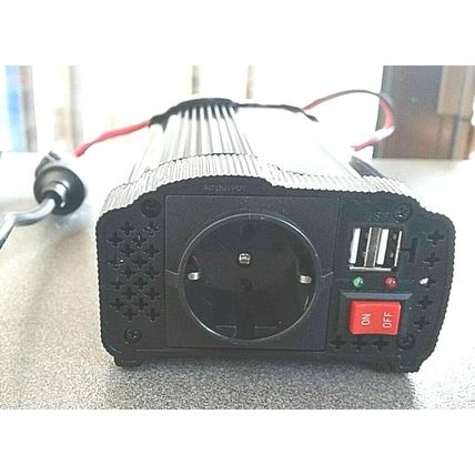 CONVERTIDOR DE 110 A 220V 50HZ 500W PARA USAR EQUIPOS DE ESPAÑA EN USA CAMBIA HZ