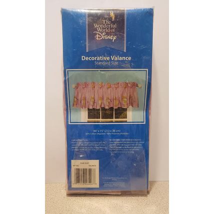 VINTAGE DISNEY FAIRIES TINKERBELL PIXIE DUST WINDOW CURTAIN VALANCE~NEW~84 X 15
