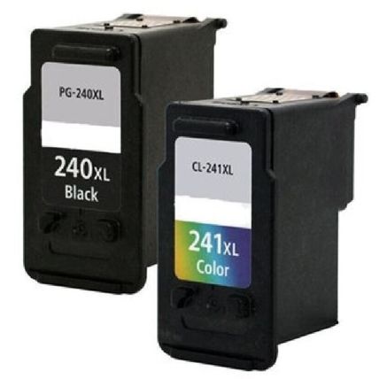 Compatible with Canon PG-240XL-CL-241XL - 1 Black + 1 Color Inkjet Remanufacture