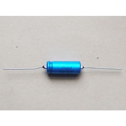 Electrolytic Capacitor 50µF 50V Frolyt German Made New Old Stock Transistor Amp?