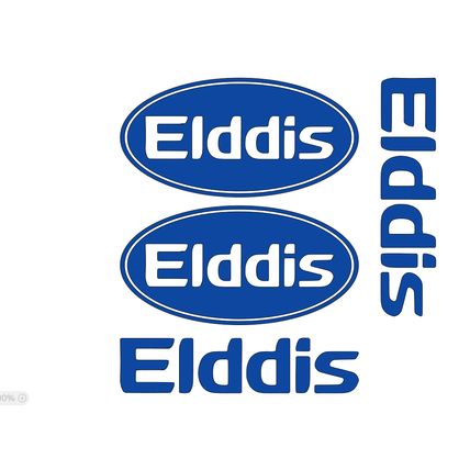 Oval Elddis Caravan / Motorhome Vinyl Decals X 4. Various Colors