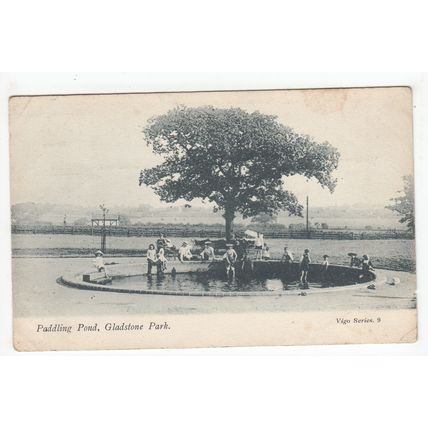 The Paddling Pool Gladstone Park Willesden Postcard London Vigo Series