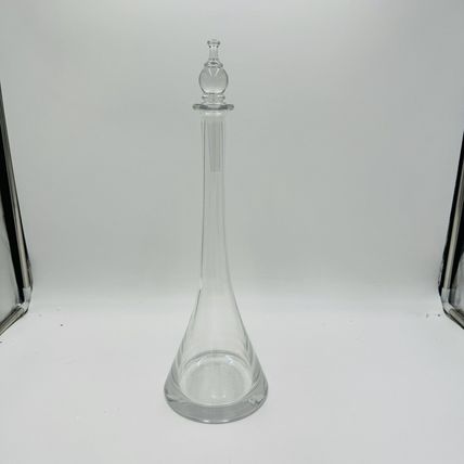 Orrefor Sweden Crystal by Olle Alberius Decanter Glasbruk 18in Large Home Decor