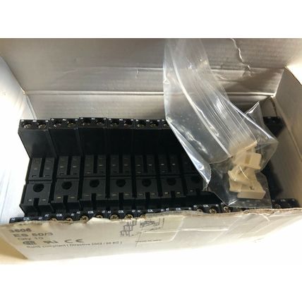 NEW LOT 10 PARAJUST ES-50/3 RELAY SOCKET 1NC/1NO 10/12AMP 300VAC,Ag