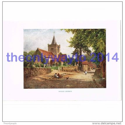 Witley Church, Surrey, England, Book Illustration (Print), 1922