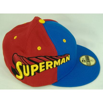 New Era Superman 7 5/8 Fitted Red Blue Cap Hat 59 50 Fifty 60.6 cm 5950 MSRP $33