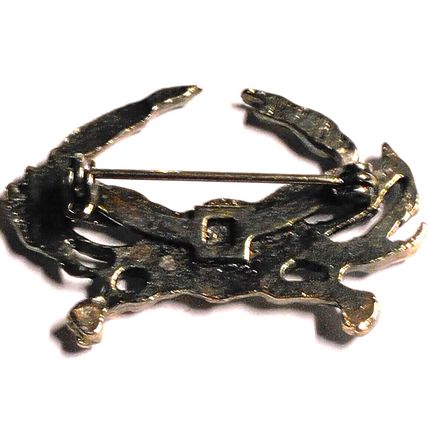 Vintage Silver Tone Crab Brooch Pin 1.5 Inch Dainty Beach Animal Pin Unbranded