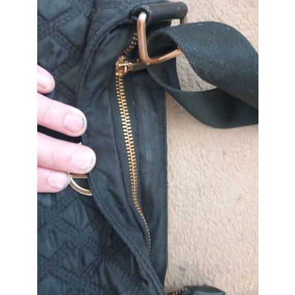 Mohito Quilted Shoulder Bag With Strap Ladies Black Zip up