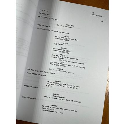 The Neverending Story 1 & 2 Scripts Signed- Autograph Reprints- Atreyu, Artax