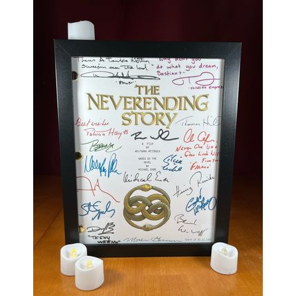 The Neverending Story 1 & 2 Scripts Signed- Autograph Reprints- Atreyu, Artax
