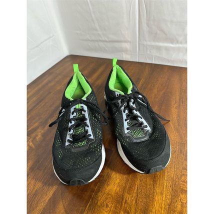 Reebok Men's Running Shoes Size 9 Black Green Low Top Athletic Sneaker