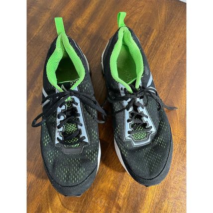 Reebok Men's Running Shoes Size 9 Black Green Low Top Athletic Sneaker