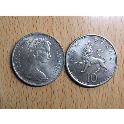 GB 1976 Elizabeth II 10p Coin High Grade A/U