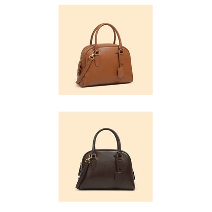 Genuine Leather Women Handbag and Purse Brown