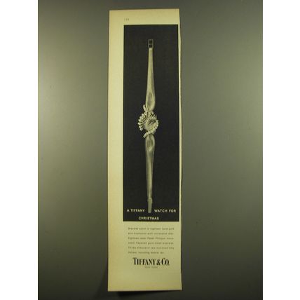 1961 Tiffany & Co. Patek Philippe Watch Advertisement