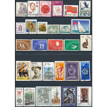 1200+ Stamp Selection - Poland - Used Hinged