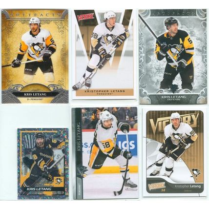 Kris Letang 17x card lot incl Gold Script