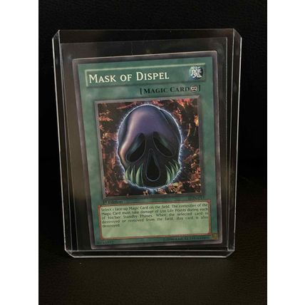 Mask of Dispel - LON-017 - Super Rare - 1st Edition Labyrinth of Nightmare Yu-Gi