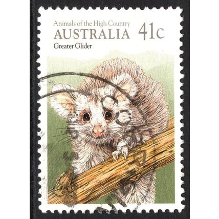 AUSTRALIA 1990: ANIMALS OF THE HIGH COUNTRY - 41c GREATER GLIDER USED (G1)