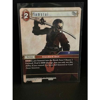 Samurai - 12-009C Opus XII: Crystal Awakening Final Fantasy Trading Card