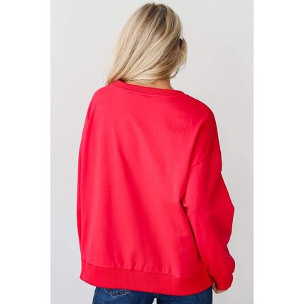 Fiery Red Christmas Santa Baby Tinsel Graphic Sweatshirt