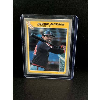 Reggie Jackson #303 | 1985 Fleer Baseball Trading Card