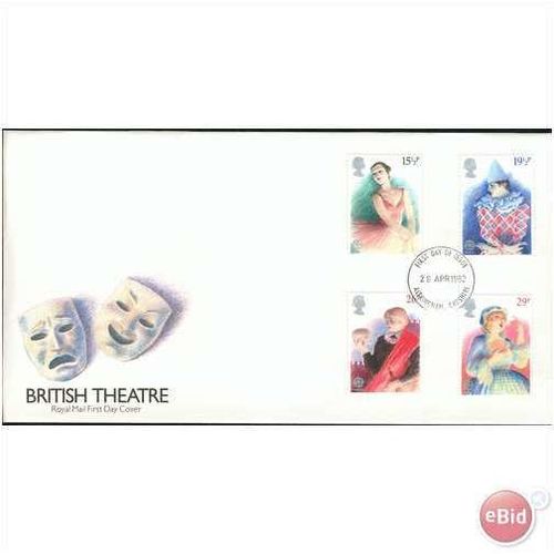 GB FDC 1982 - British Theatre - (mint) Cheshire