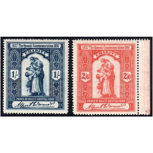 1897 Prince Of Wales Hospital Fund Charity Labels m/mint (R1796)