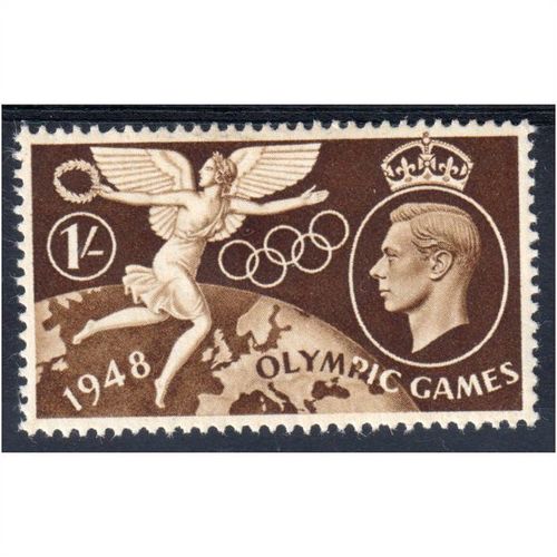 sg498 1948 1s brown m/mint