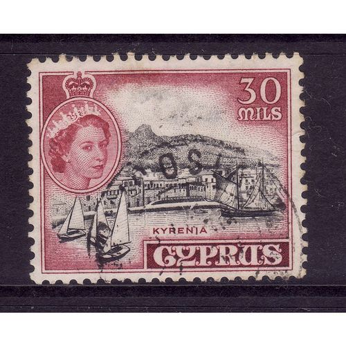 CYPRUS 1955 SG180 30M KYRENIA FINE USED
