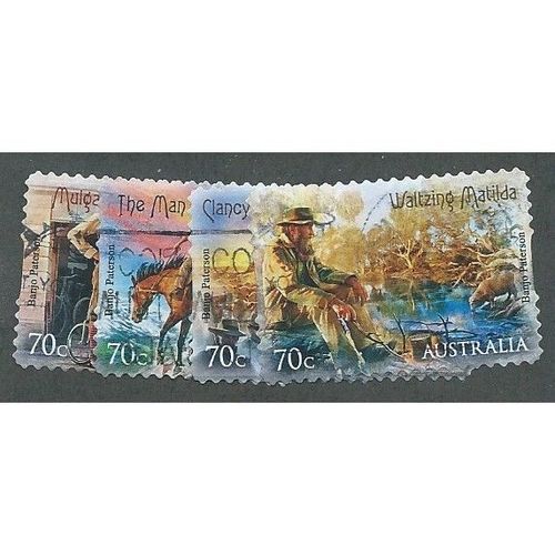 AUS 2014 SET (S/A) 'BUSH BALLADS' (4v) FINE USED (EBID36-244)