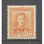 NewZealand.SG680 2d King George VI (Orange).Mounted Mint.Nov15a